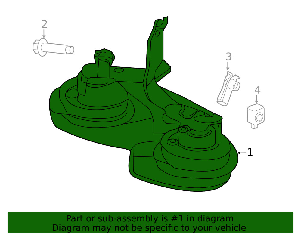 Genuine Ford Horn Assembly EJ7Z-13832-A