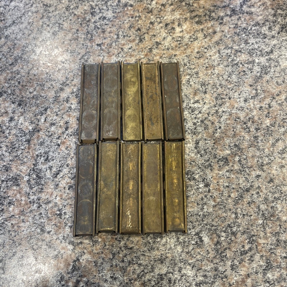 German K98 8mm Mauser Stripper clips brass 10 count
