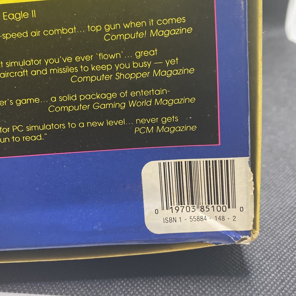 Microprose Classics F15 Strike Eagle II Vintage Software 3 1/2" Disk EUC