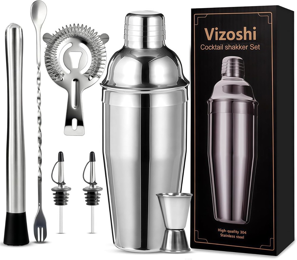 Professional Cocktail Shaker Set Bartender Kit