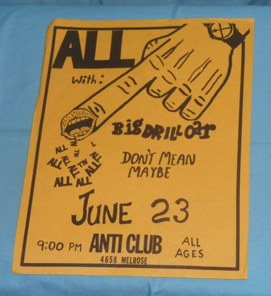 vintage original flyer ALL Big Drill Car DON'T MEAN MAYBE