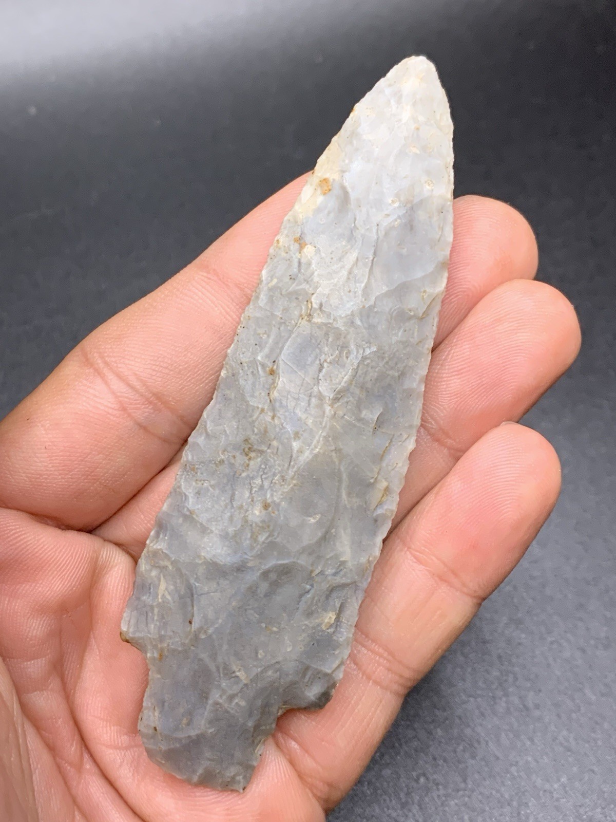 Authentic Heavy Duty Arrowhead From Southern Indiana 4 Inch Hornstone Good Size