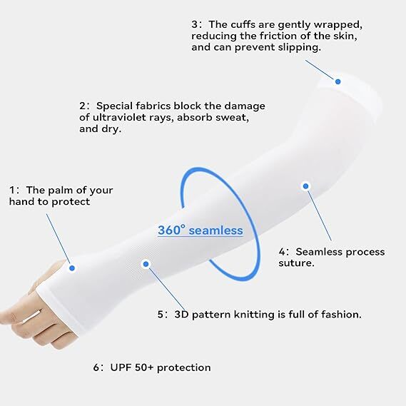 10Pairs Cooling Arm Sleeves Cover UV Sun Protection Sports Outdoor For Men Women
