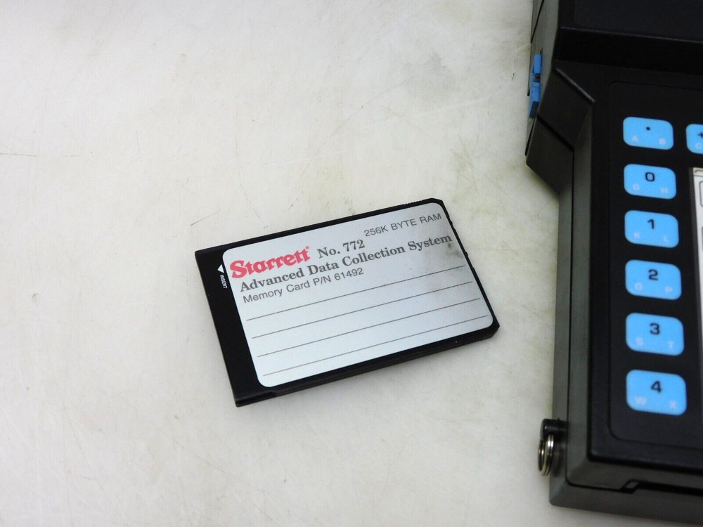 STARRETT 772B DATA COLLECTOR NO POWER ADAPTER CABLE DAMAGED SCREEN
