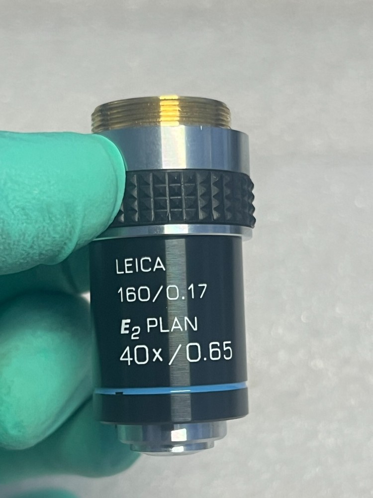 Leica E2 Plan 40X Microscope Objective 13494030 - 40x/0.65 (#04)