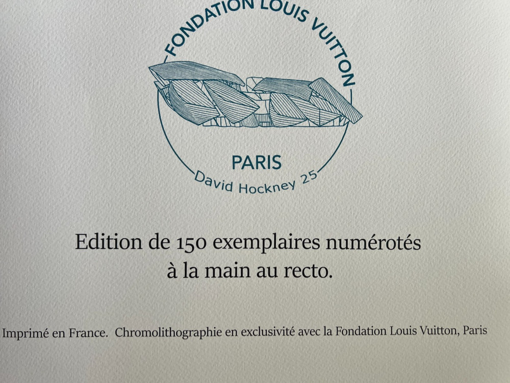 David Hockney Lithograph Handmade COA Signed Op Numbered Limited &