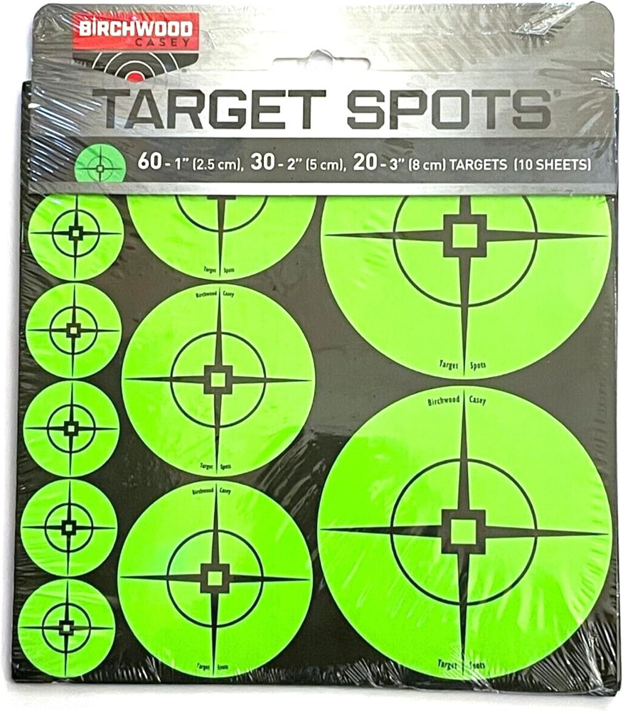 Target Spots Assorted Sizes to Extend Shooting Target Usage
