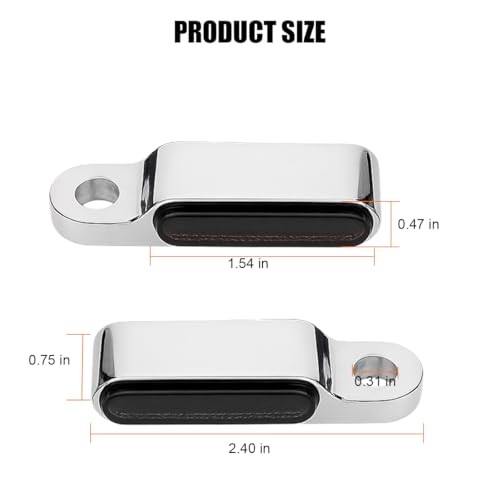 2PCS Motorcycle Handlebar Turn Signal Lights, Motorbike Front Rear Black/Silver