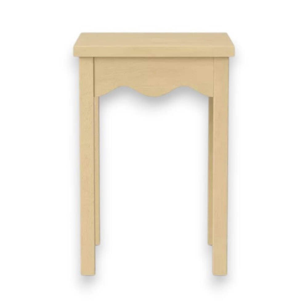 Wavy Accent Table Natural – Room Essentials Curved Side Table, Modern Small Spac