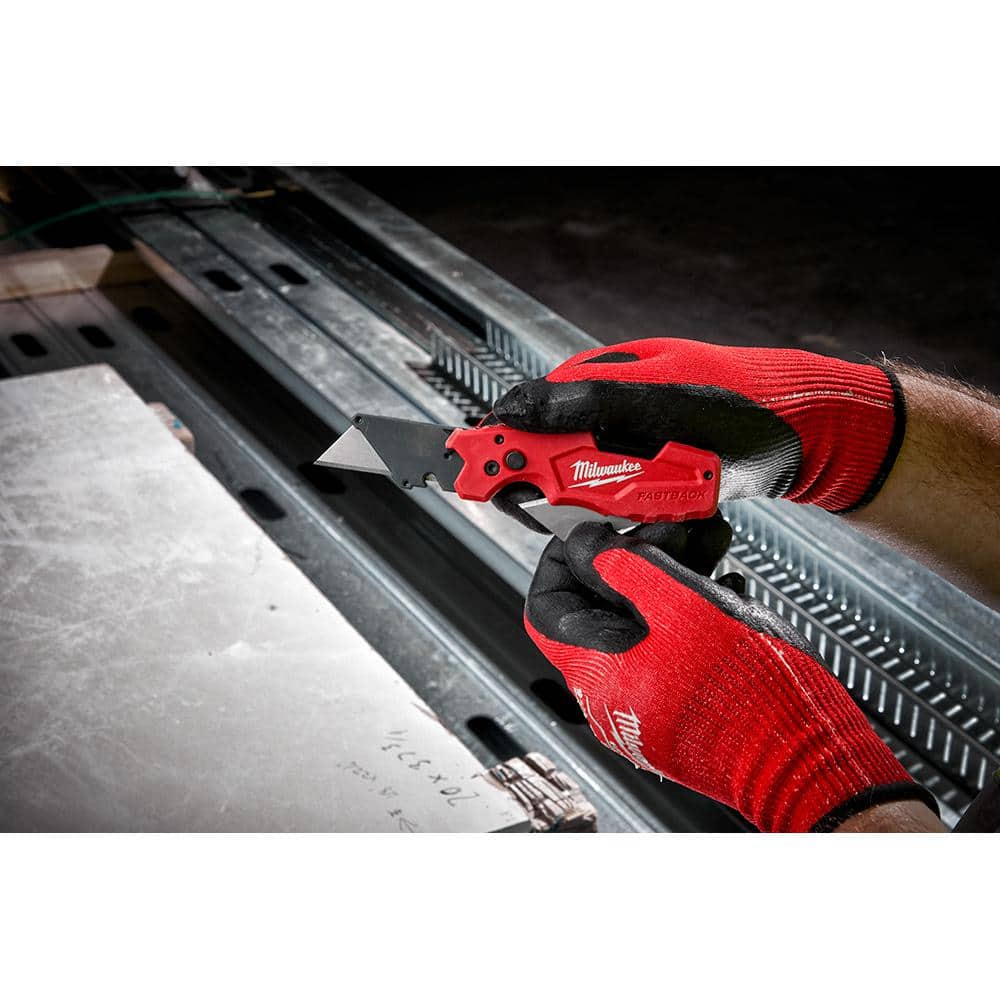 FASTBACK 6-In-1 Folding Utility Knife with General Purpose Blade