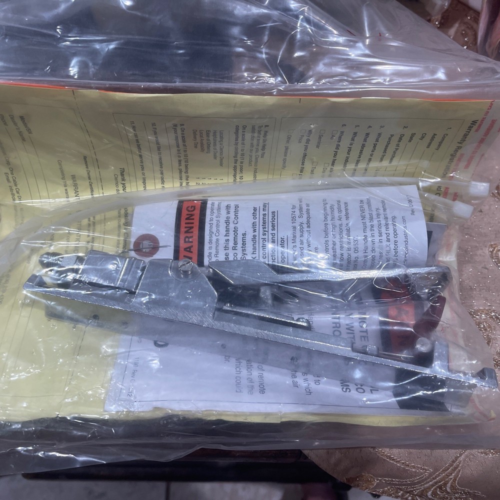 Clemco RLX Pneumatic Control Handle #10565. New.