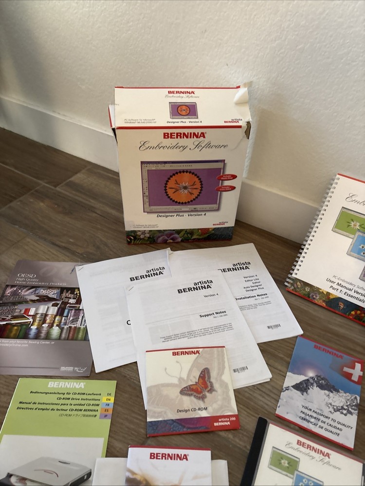 Bernina Embroidery Software CD And Manuals Version 4
