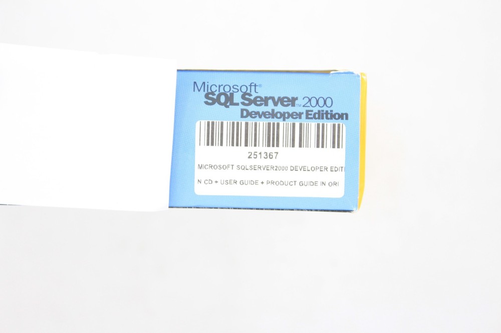 MICROSOFT SQL SERVER 2000 DEVELOPER EDITION CD SOFTWARE Retail Box GNEUINE Retro