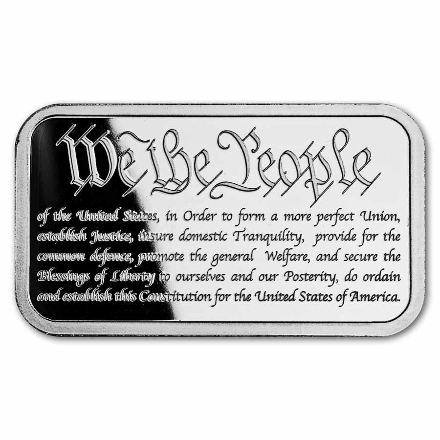 5 oz Silver Bar - American Constitution