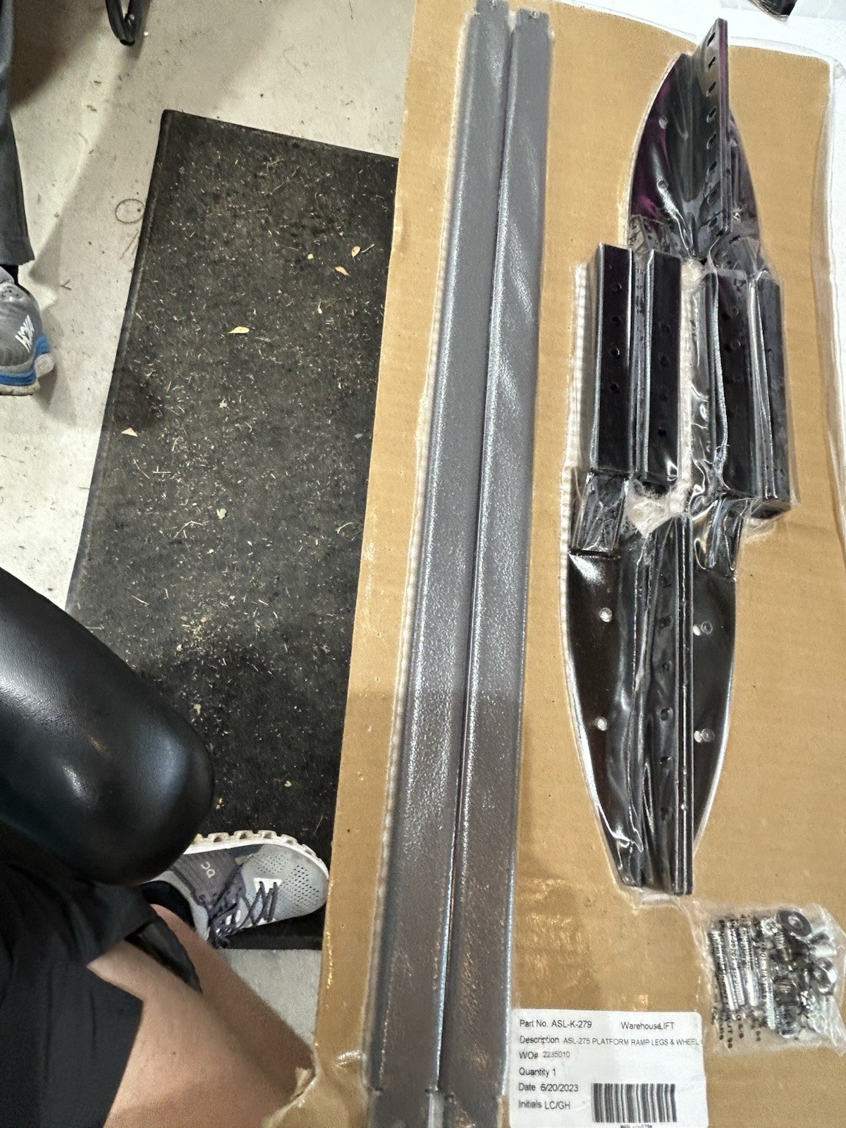 Bruno ASL-275 Electric Lift Platform Extension Wheel Cradle Bar