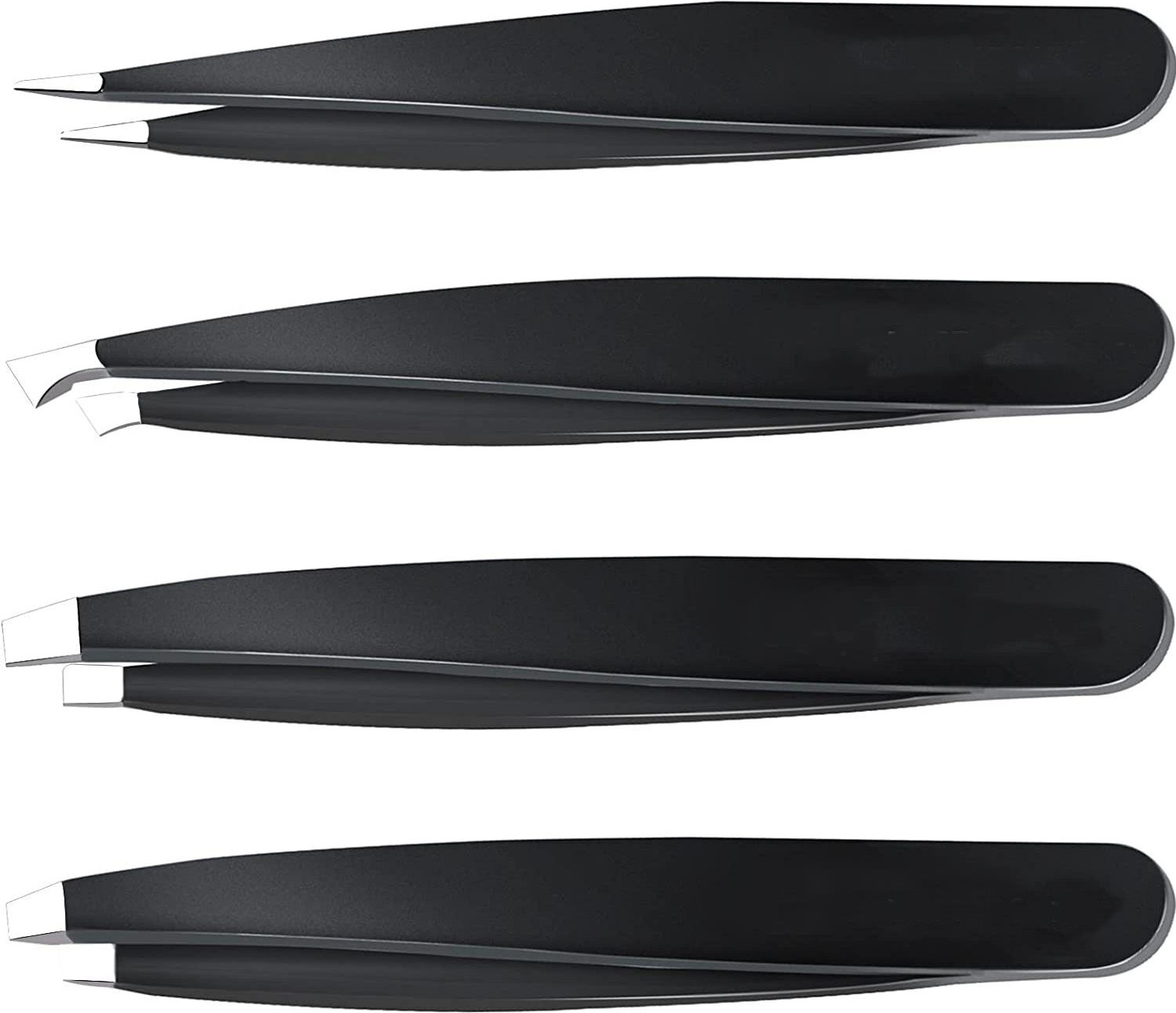 Eyebrow Tweezers Eyebrow Clip 4Piece Hair Beauty Pluckers Stainless Steel