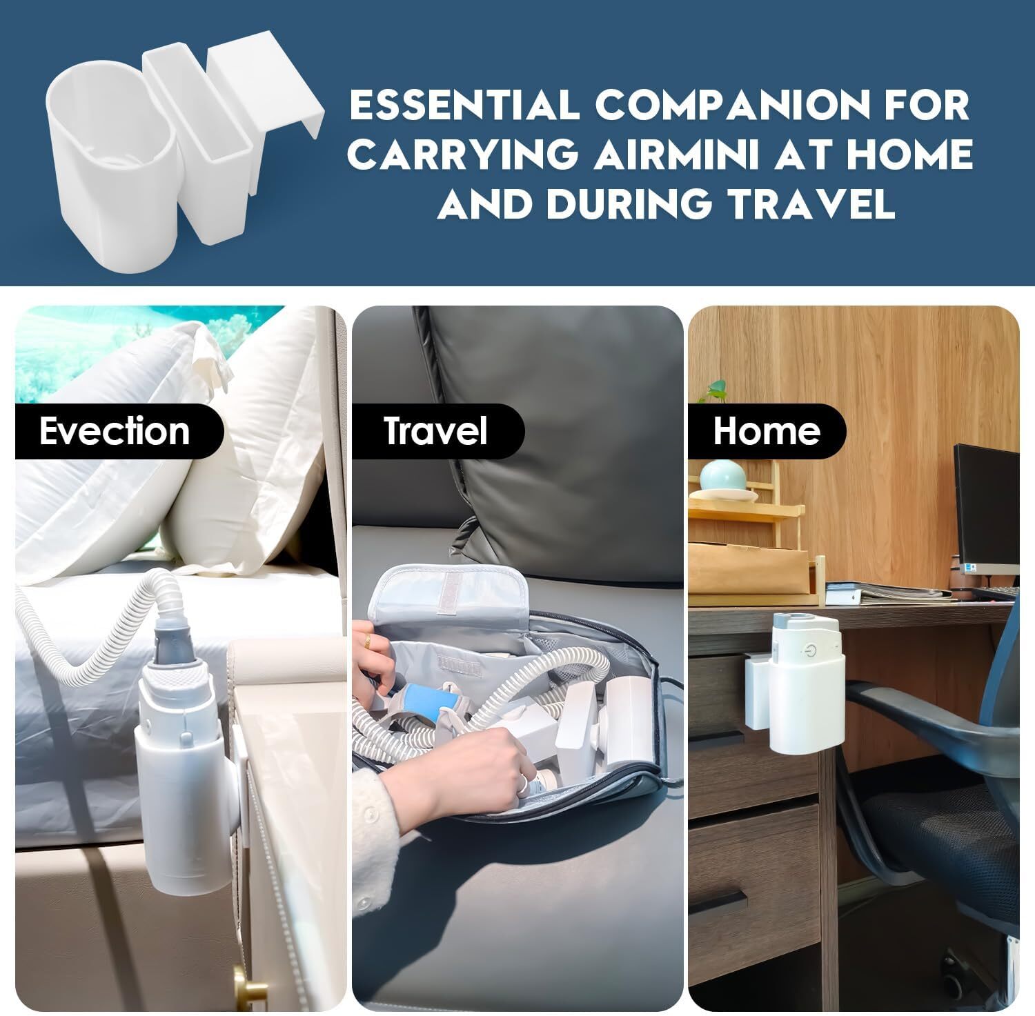 Cpap AirMini Mount Kit for Air Mini-with Travel Storage Bag,Wall Mount Stand...