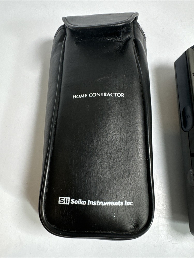 Seiko Instruments SII Home Contractor Conversion Computer + Leather Case & Strap