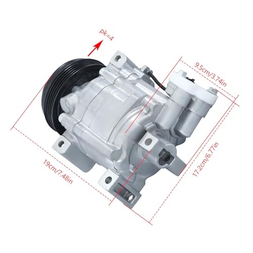 A/C Compressor Replacement for Forester 2007-2013 Replacement for WRX 2012-2016