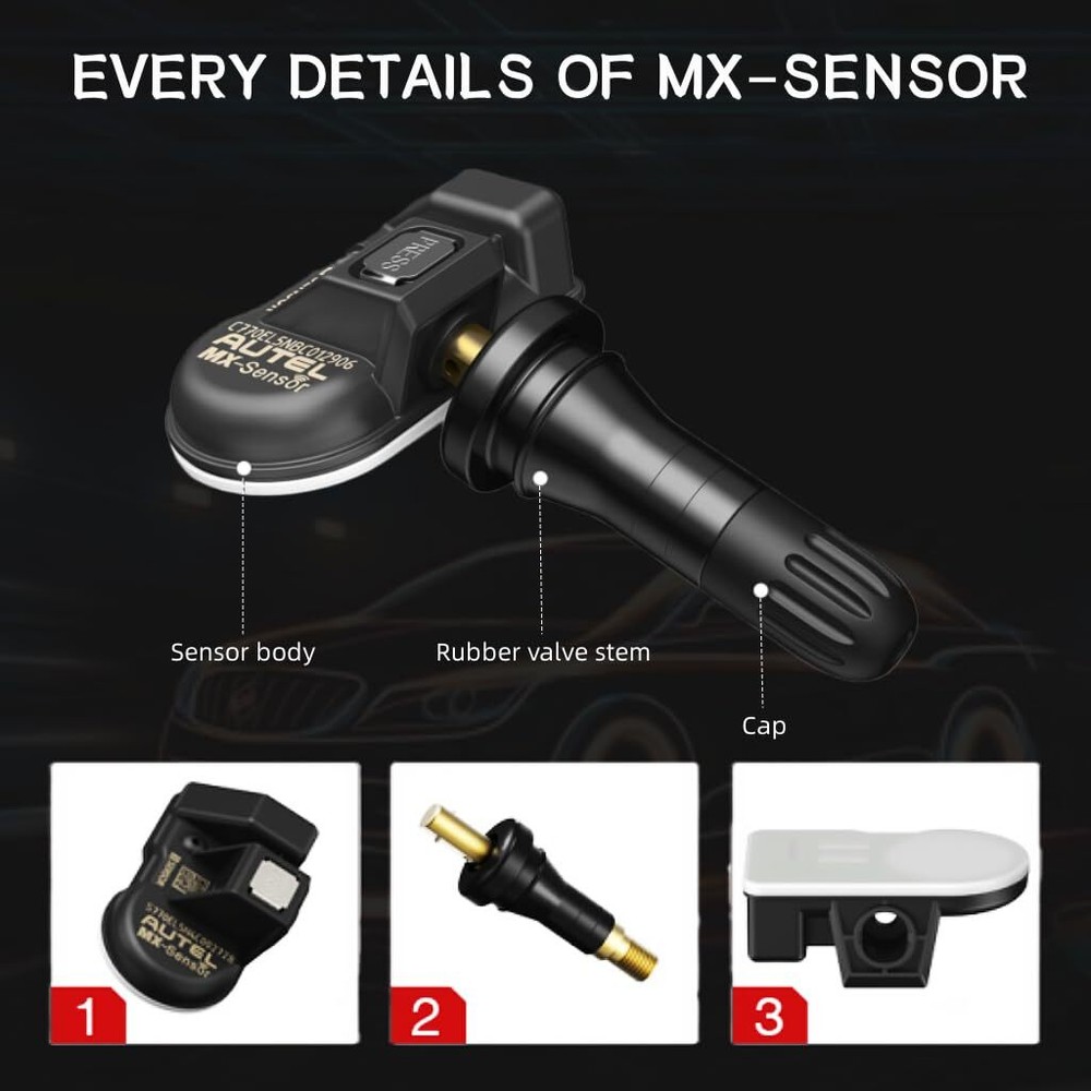 1-20PC Autel TPMS MX-Sensor Programmable Pressure 315MHz 433MHz Universal Sensor