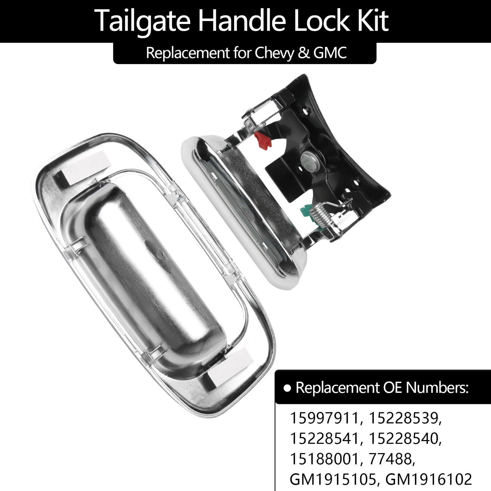 CHROME Rear Tailgate Handle & Bezel NEW for 1999-2006 Silverado Sierra 1500 2500