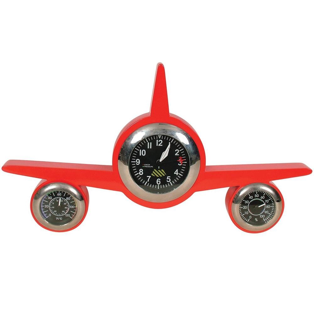 GDesign Retro Weather Clock (Plane Red)
