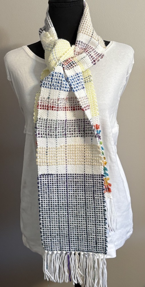 Multi-Colored Hand-Woven Scarf