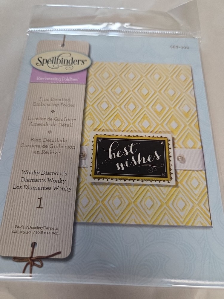Spellbinders Embossing Folders - Wonky Diamonds