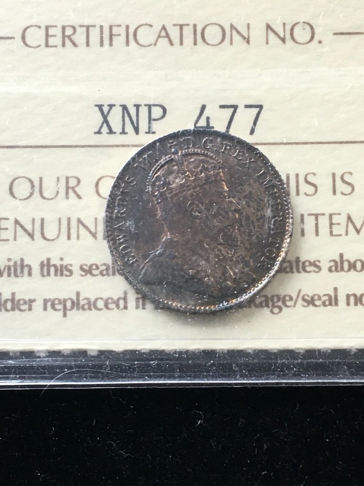 1908 ICCS Graded Newfoundland, ¢5 Cent, **MS-63**