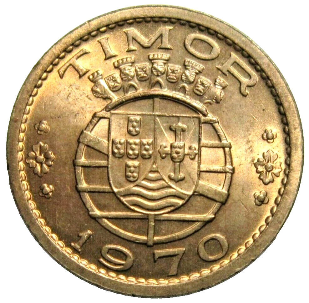 PORTUGUESE TIMOR. 50 CENTAVOS, 1970. UNCIRCULATED.