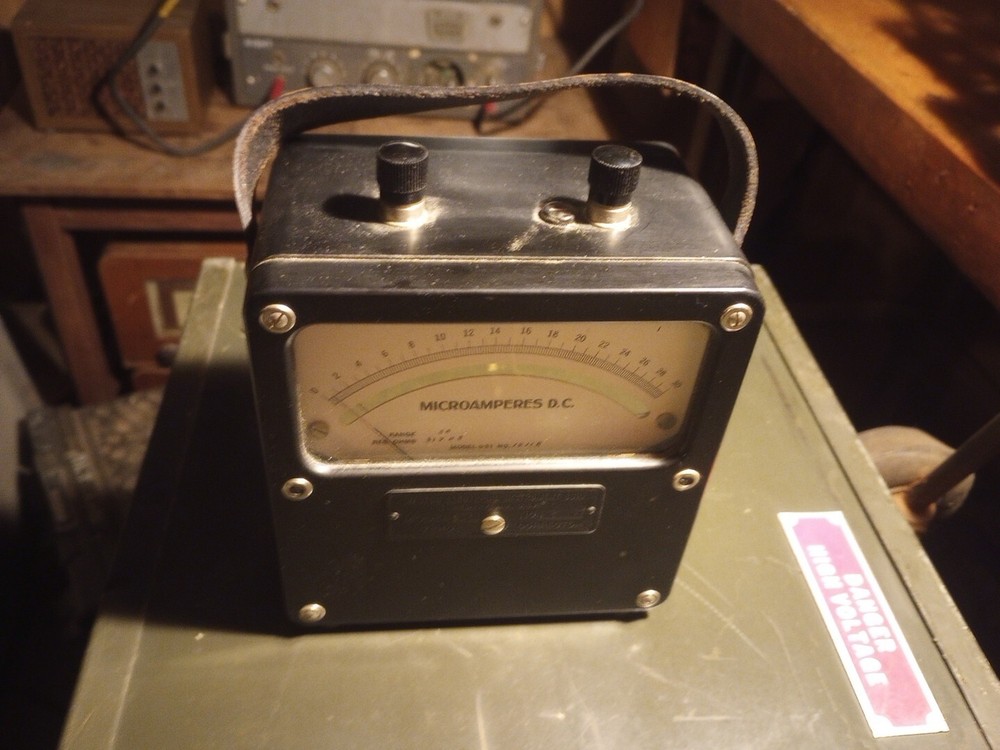 Vintage Microamperes Meter Nice