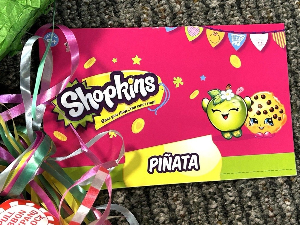SHOPKINS PINATA Pullstring New See Notes
