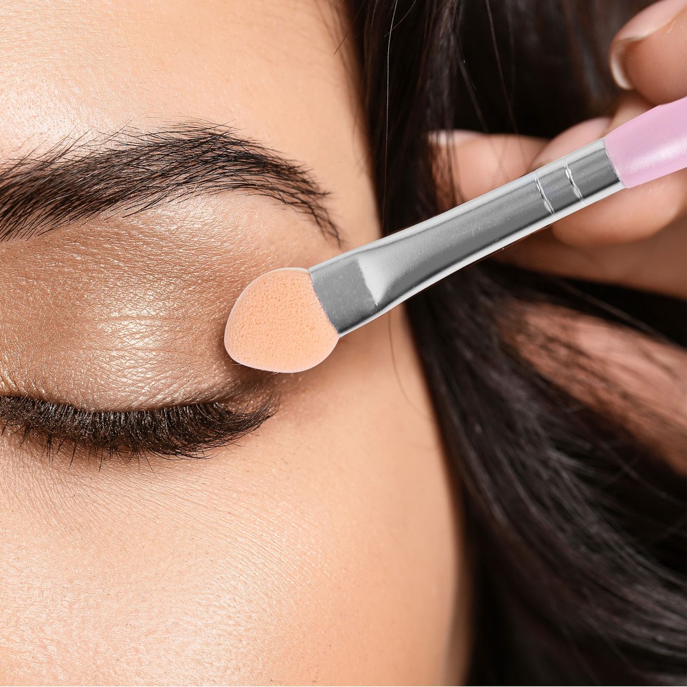 Makeup Eyeshadow Brush - 15 Pcs Portable Eye Shadow Applicator Sponge Tips