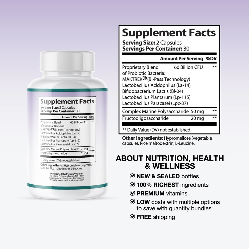 Viscera- Digestive Support- 2 Bottles- 120 Capsules