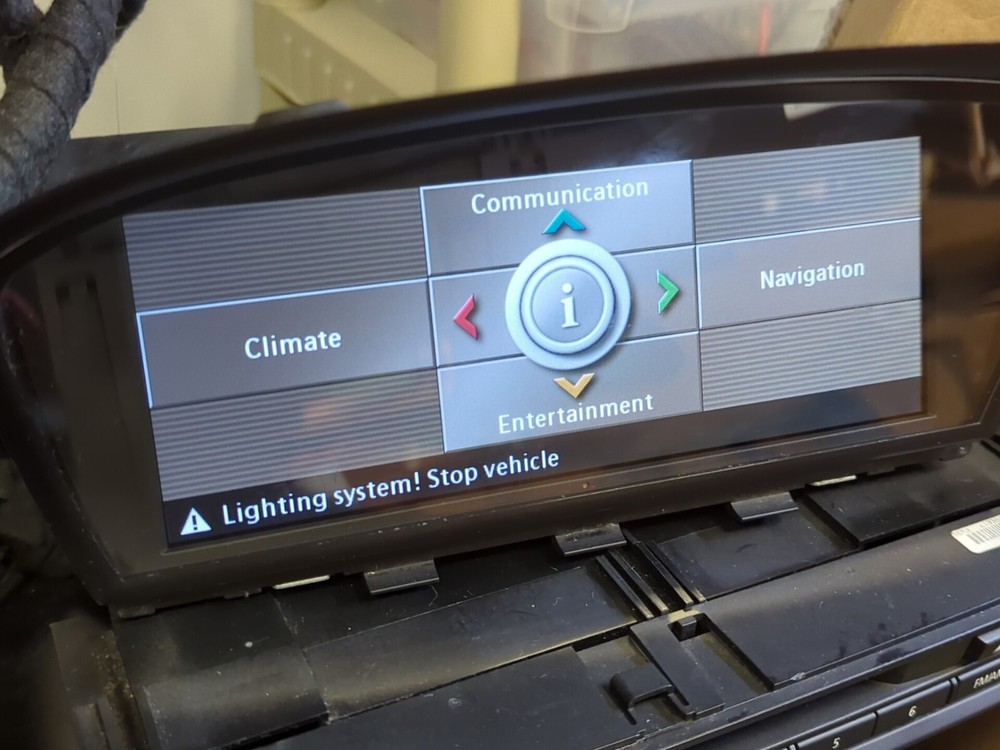08-09 BMW E60 INFORMATION NAVIGATION DISPLAY SCREEN ID 65829193747