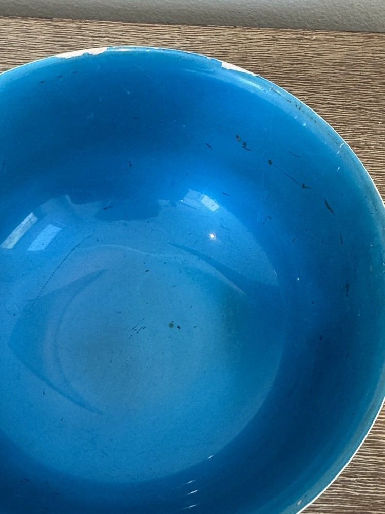 Reed & Barton 1120 Silver Plated Bowl Blue Interior 6 Inch