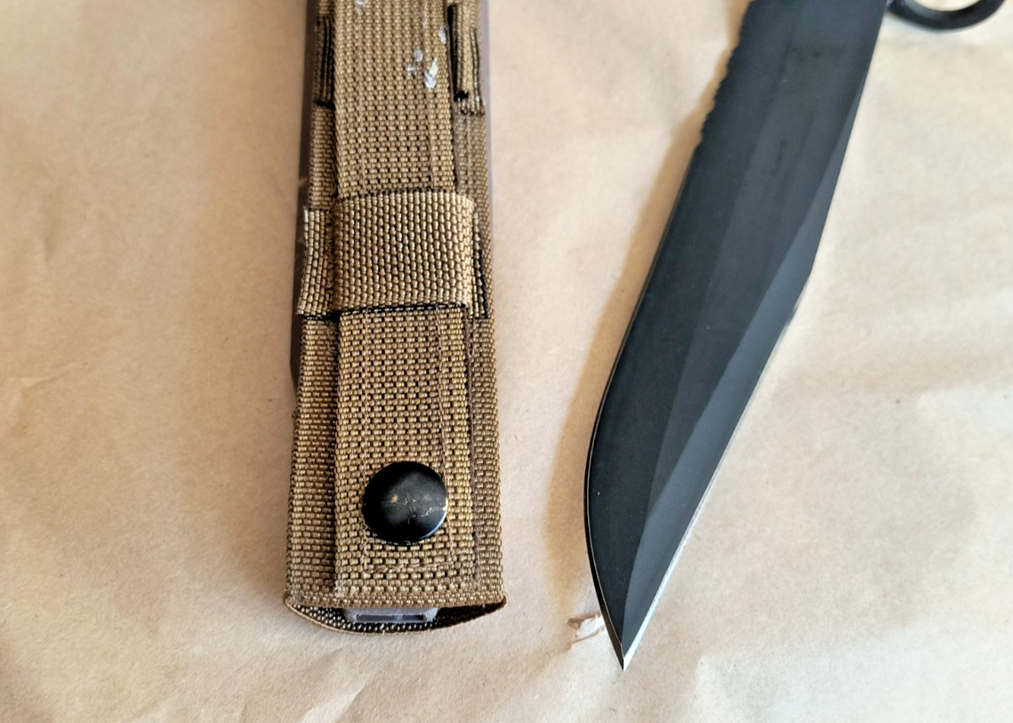 Vintage OKC3S Knife USMC Marine Corps Bayonet Ontario Knife Co & Scabbard