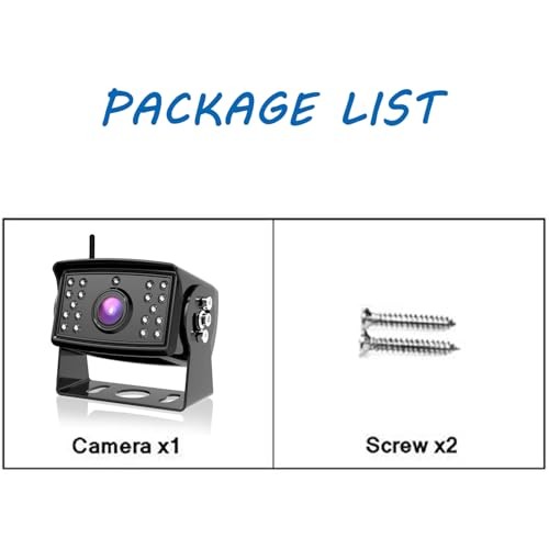 Wireless Rear View Backup Camera Suitable for CW7, Digital Replacement Backup