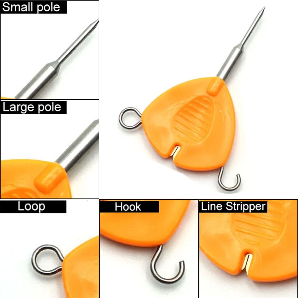 5 in 1 Multi Puller Tool Line Knotting Loop Making Braid Stripper Carp Fishing