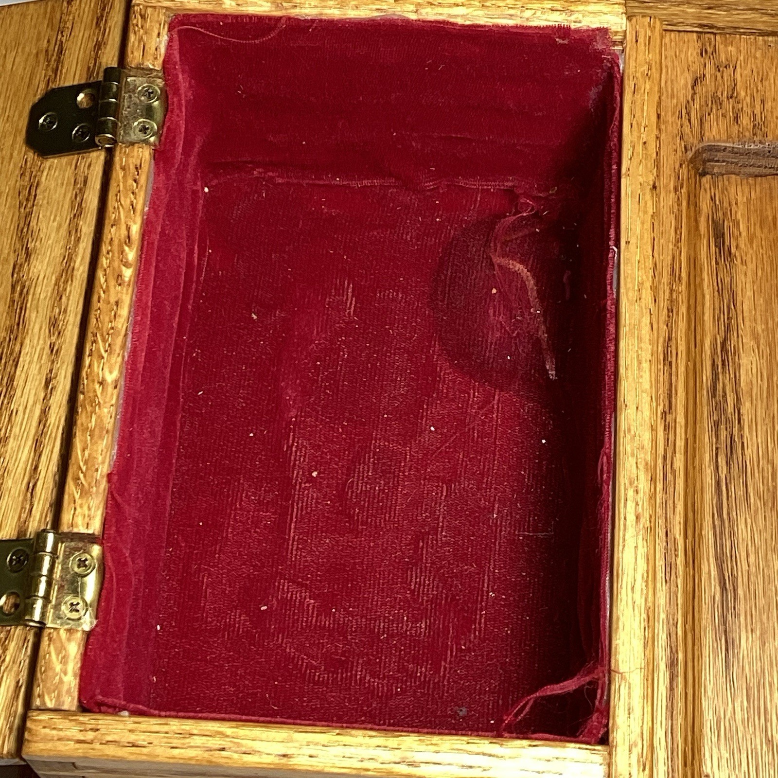 OOAK Handmade Vintage Mid Century Modern Solid Wood Desk Organizer W/ Box