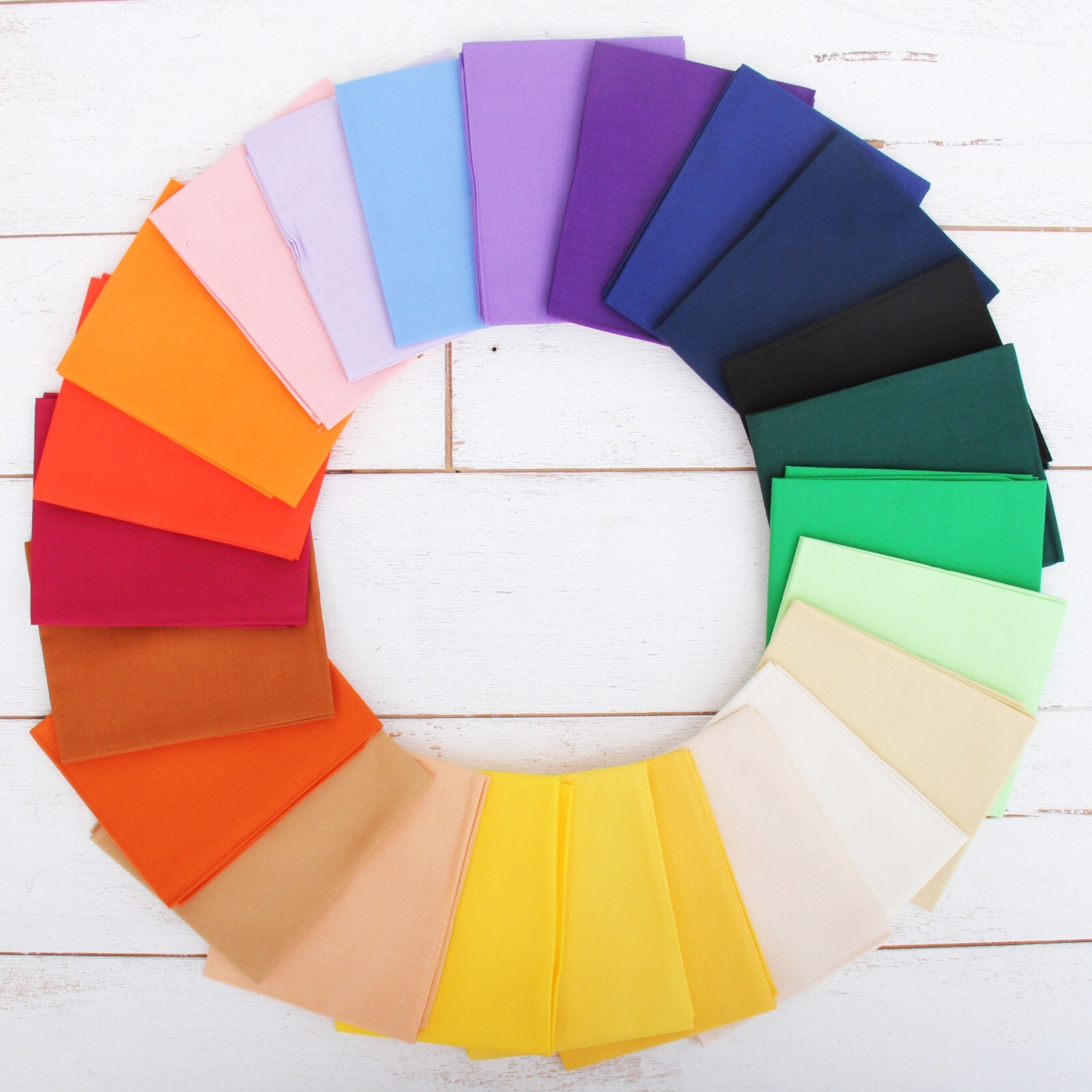 Premium Cotton Quilting Fabric in 37 Solid Colors - Sold By The Yard