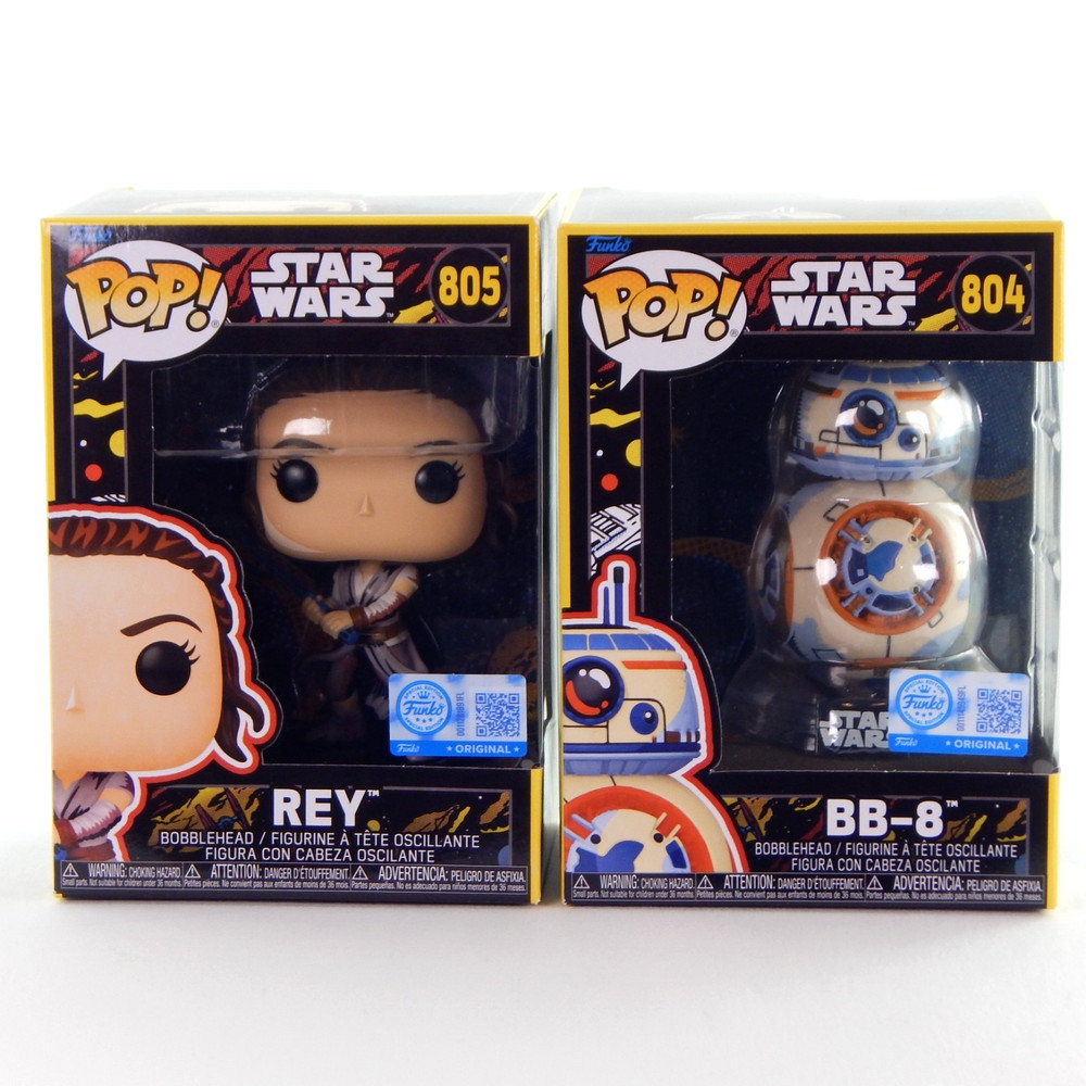 Funk Pop! Star Wars Rey 805 and BB-8 804