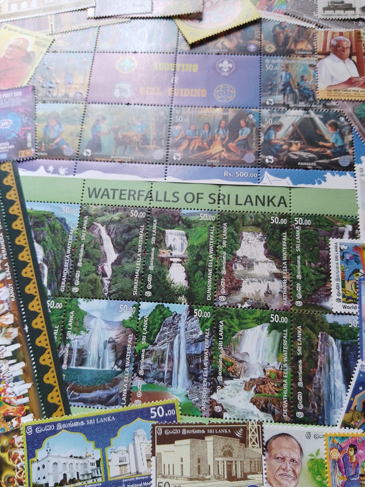 Sri Lanka Stamps Collection 2024 Year Pack Ceylon 45 Stamps (24 Individual,3MS)