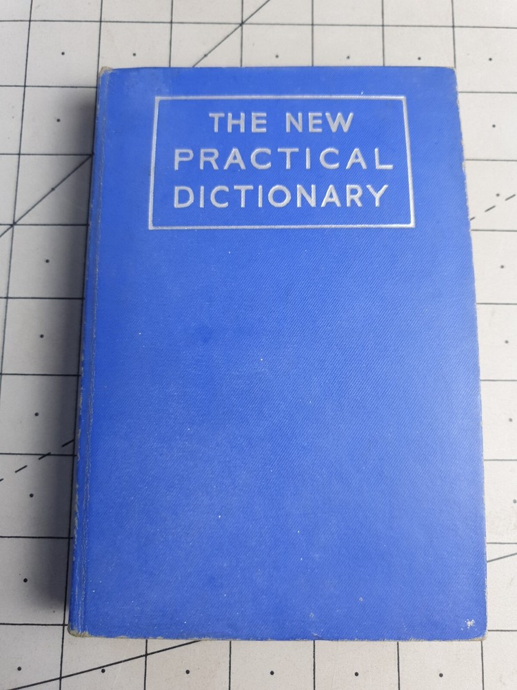 The New Practical Dictionary Collins 1954 Hardback Book