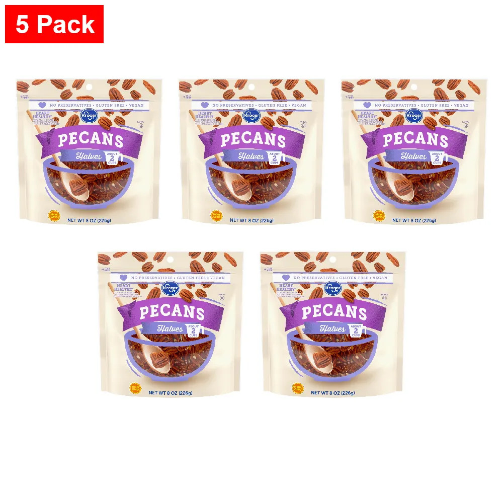 KG Pecan Halves 8 oz - 5 Pack