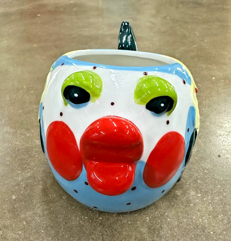 Blue Sky Ceramic Fish 8“ Planter, Multi Color