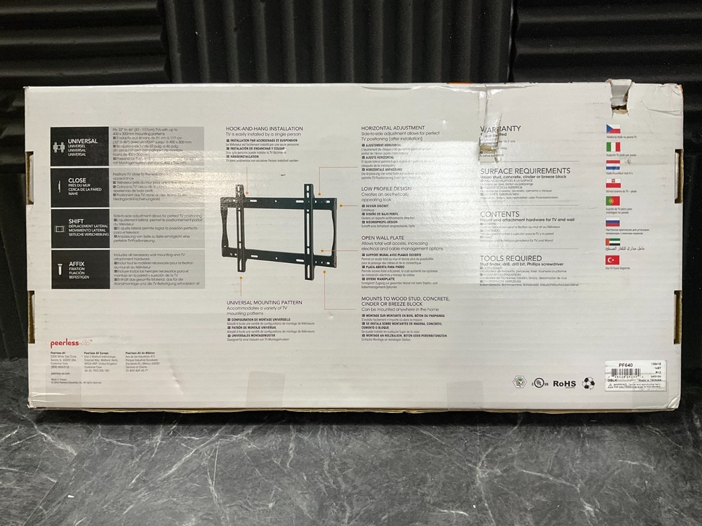 Peerless Paramount Flat Panel Wall Mount PF640 ✅❤️️✅❤️️ NEW! SEALED! ✅❤️️✅❤️️