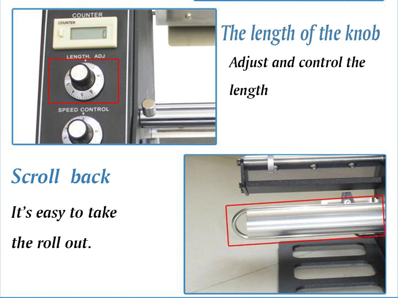 Auto Label Dispenser Device Automatic Sticker Separating Machine 110V MAS-1150D