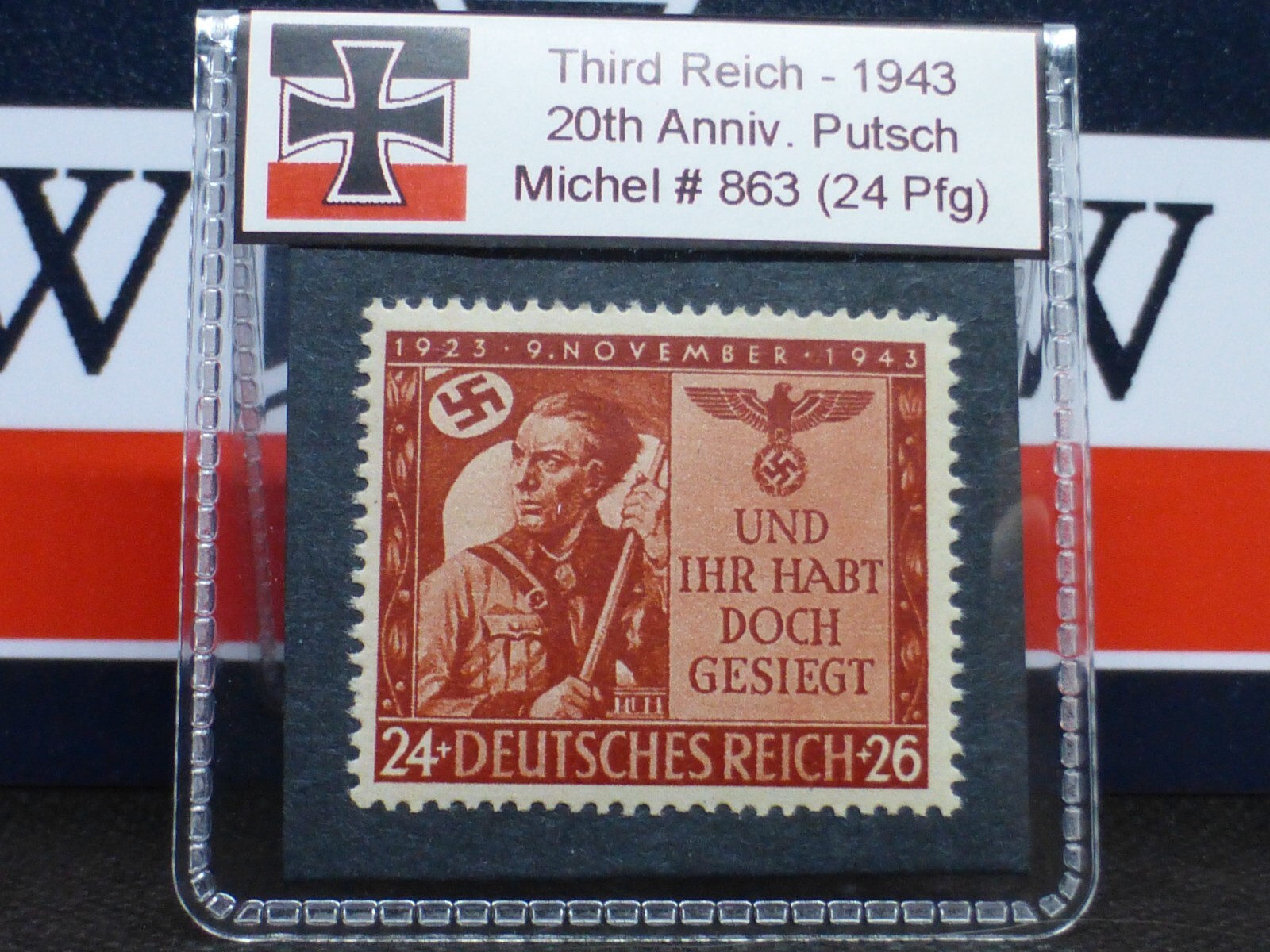 Nazi History Coin / Stamp Album *with COA* - Adolf Hitler's Insurrection, Putsch