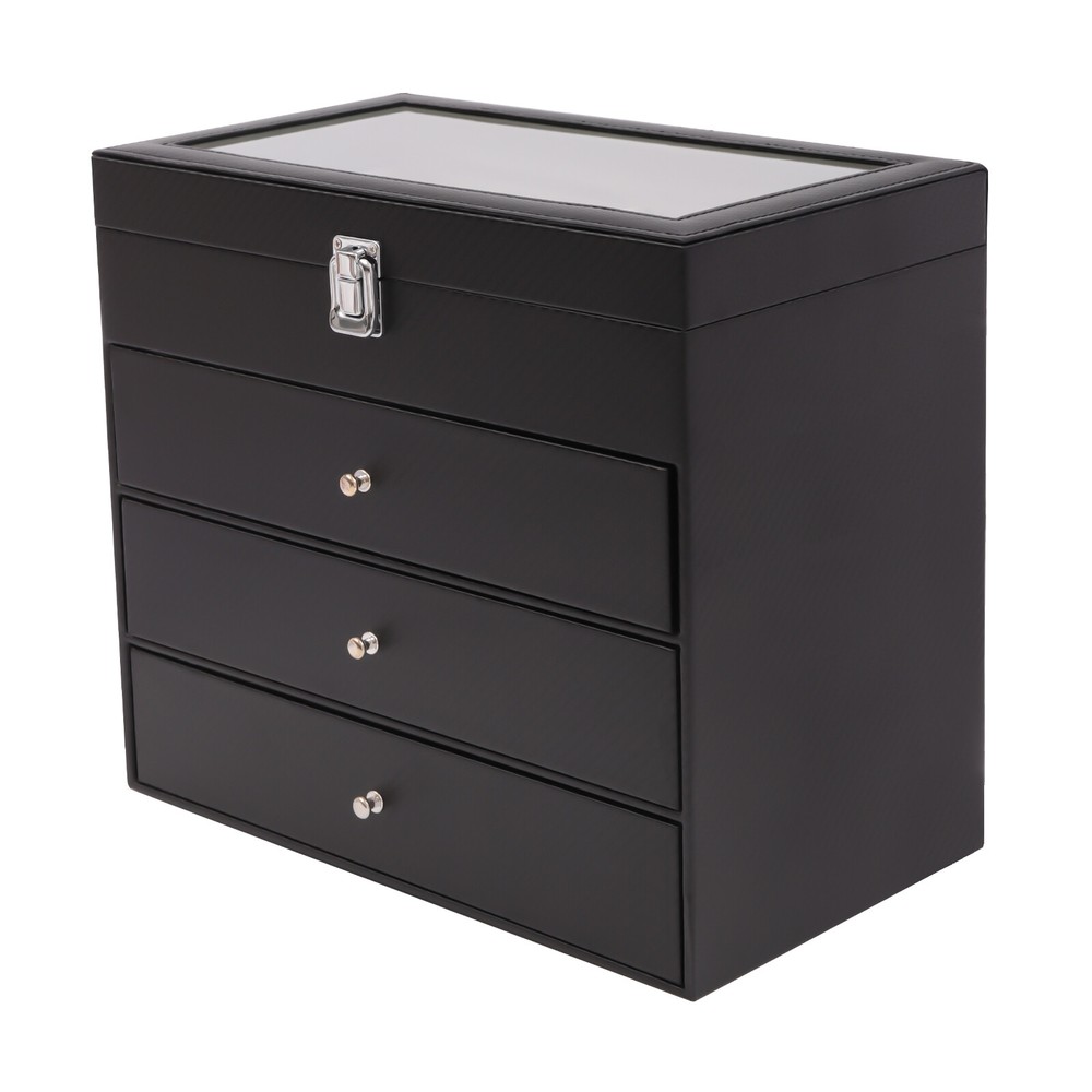 Eyeglasses Storage Box Sunglass Glasses Display Drawer Lockable Case Organizer